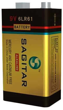 Alkaline 9V Battery with Blister Packing (6LR61)